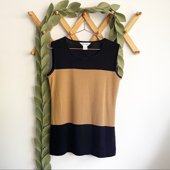 Misook Color Block Top - Picture 1 of 4